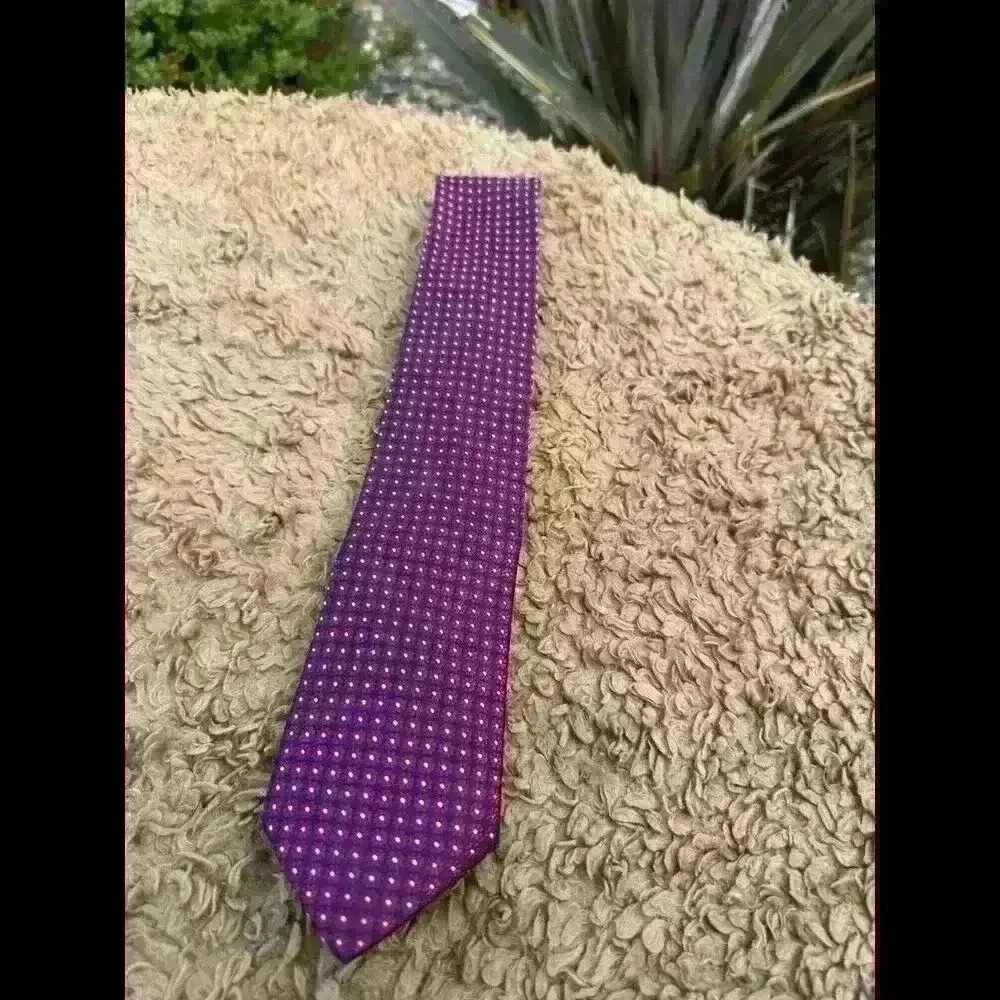 Club Room Mens Necktie Navy/purple Floral Neat